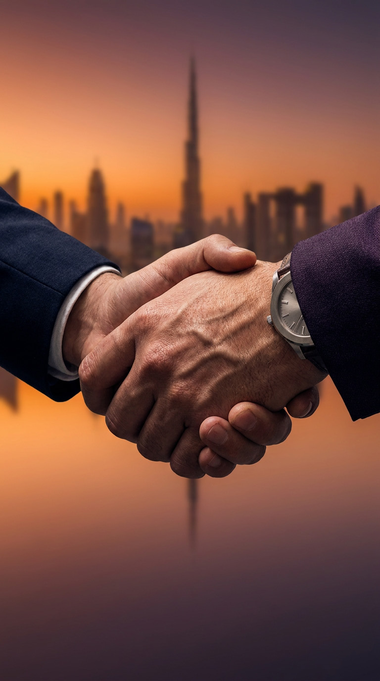 Partnership handshake